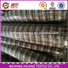 100% cotton yarn dyed woven fabric Fully goods in stock yarn dyed shirting fabric Yarn dyed shirting plaid fabric